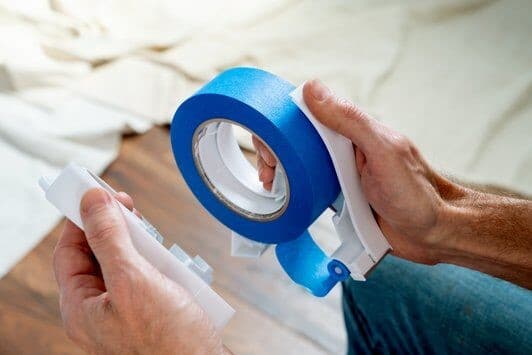 Blue Painters tape for painting your home