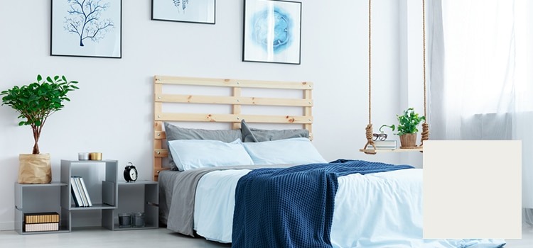 crisp white bed
