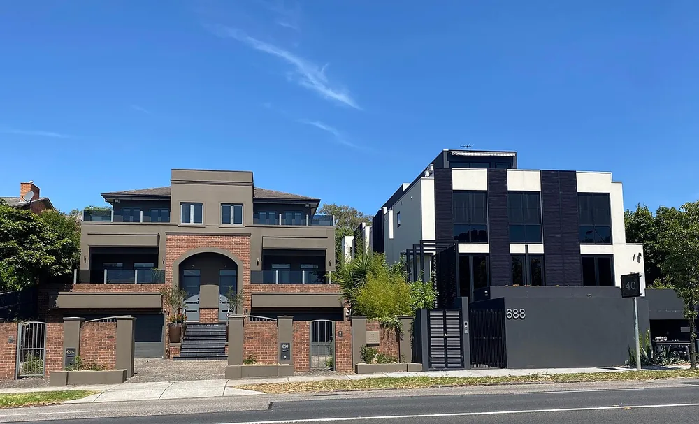 Toorak Road, the main shopping street in Toorak