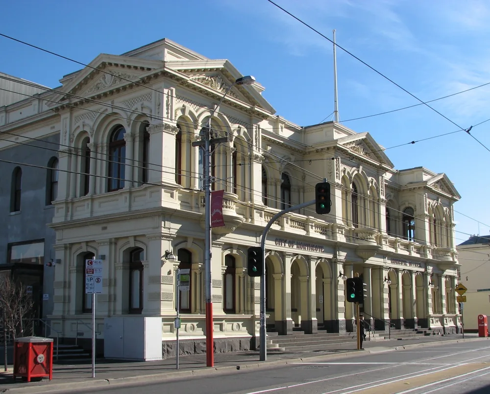 Northcote Town Hall on High Street