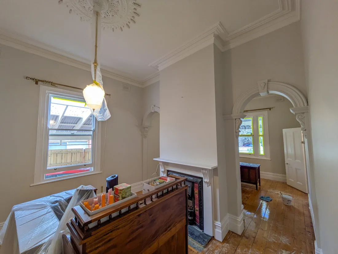 Period interior on Daphne Street, Canterbury