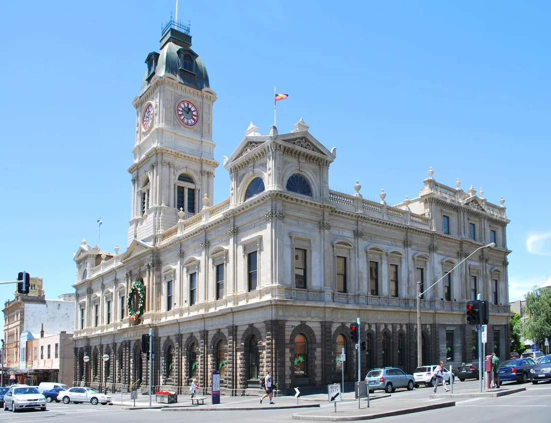 Ballarat Town Hall on Sturt Street