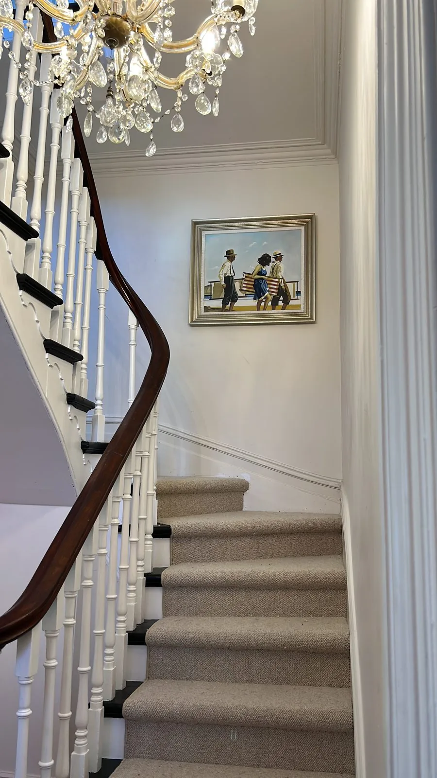 Staircase after repainting, Bank Street, South Melbourne