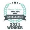 Master Painters Awards for Excellence 2024 Winner medal with laurel wreath design and five stars